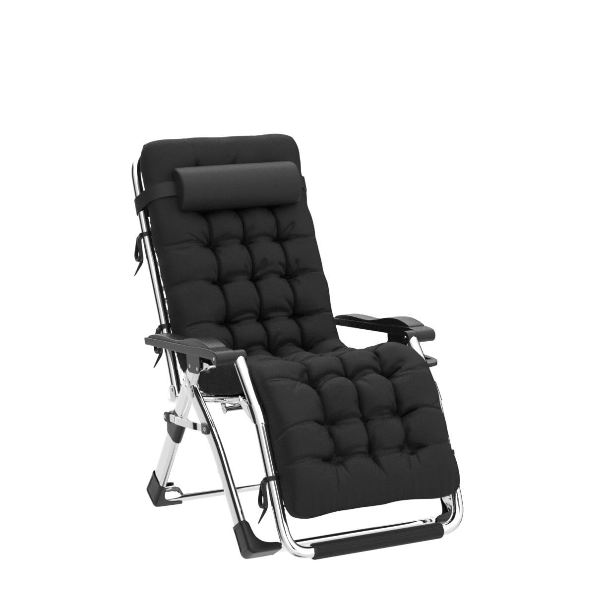 Silla Reclinable Gravedad Cero con Portavasos Negra