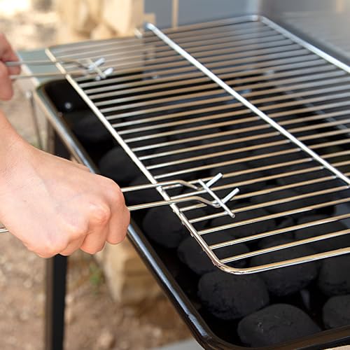 Aktive 52973 Barbacoa de Carbón y Leña con Ruedas