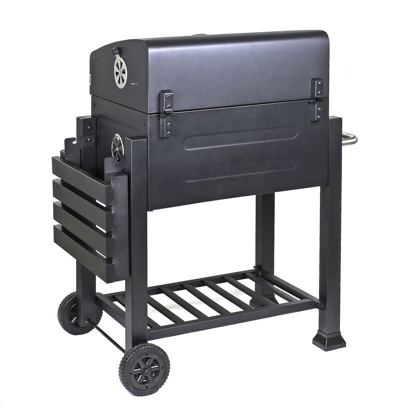 Ivtivfu Juego de Cestas para Parrilla de Acero Inoxidable 304 con Mango de Madera Extraíble, Ideal para Verduras, Mariscos, Camping y Regalo para Hombre o Padre