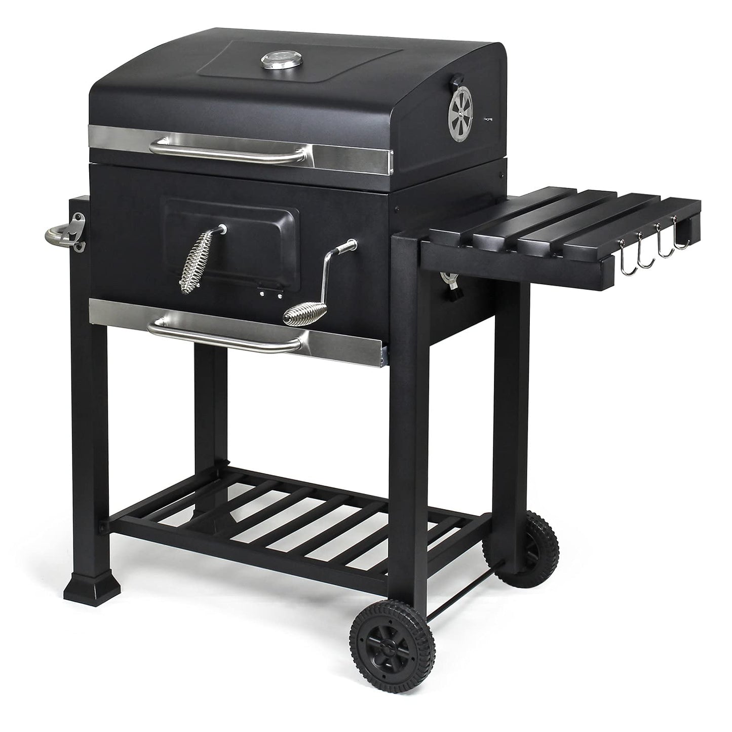 Ivtivfu Juego de Cestas para Parrilla de Acero Inoxidable 304 con Mango de Madera Extraíble, Ideal para Verduras, Mariscos, Camping y Regalo para Hombre o Padre