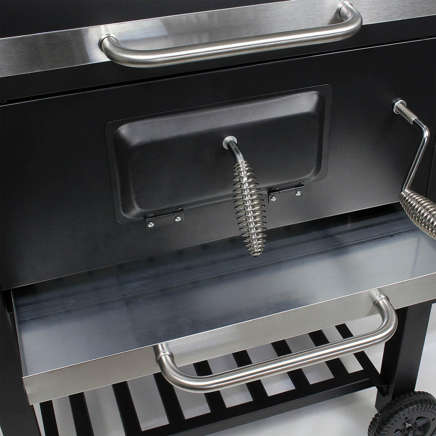 Ivtivfu Juego de Cestas para Parrilla de Acero Inoxidable 304 con Mango de Madera Extraíble, Ideal para Verduras, Mariscos, Camping y Regalo para Hombre o Padre