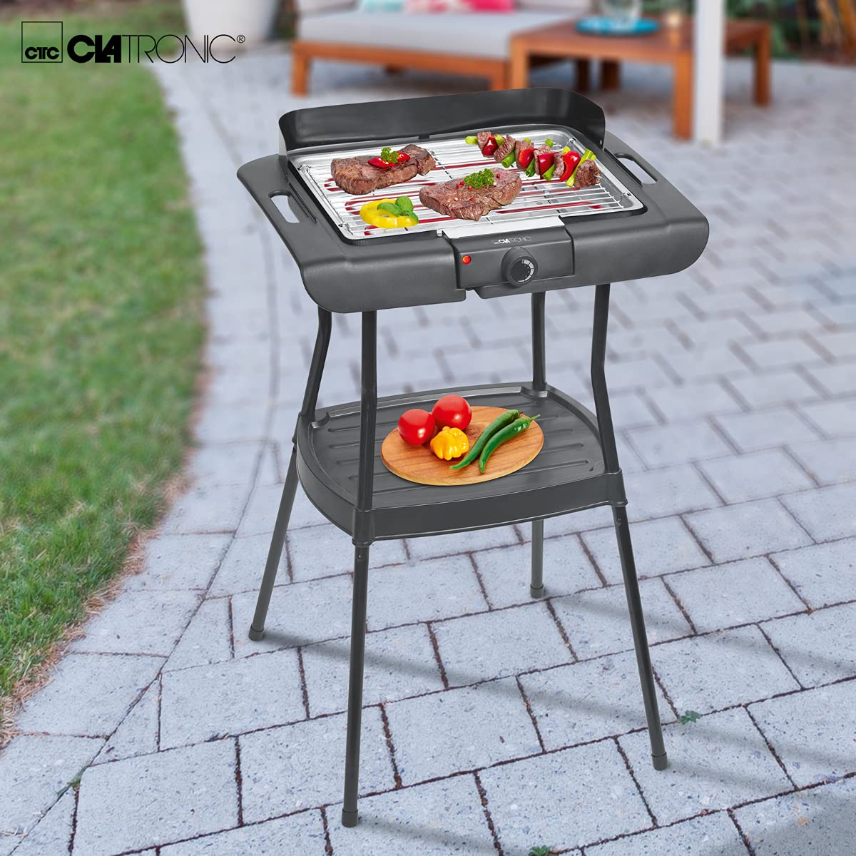 Clatronic BQS 3508 Barbacoa Eléctrica 2000W Negra