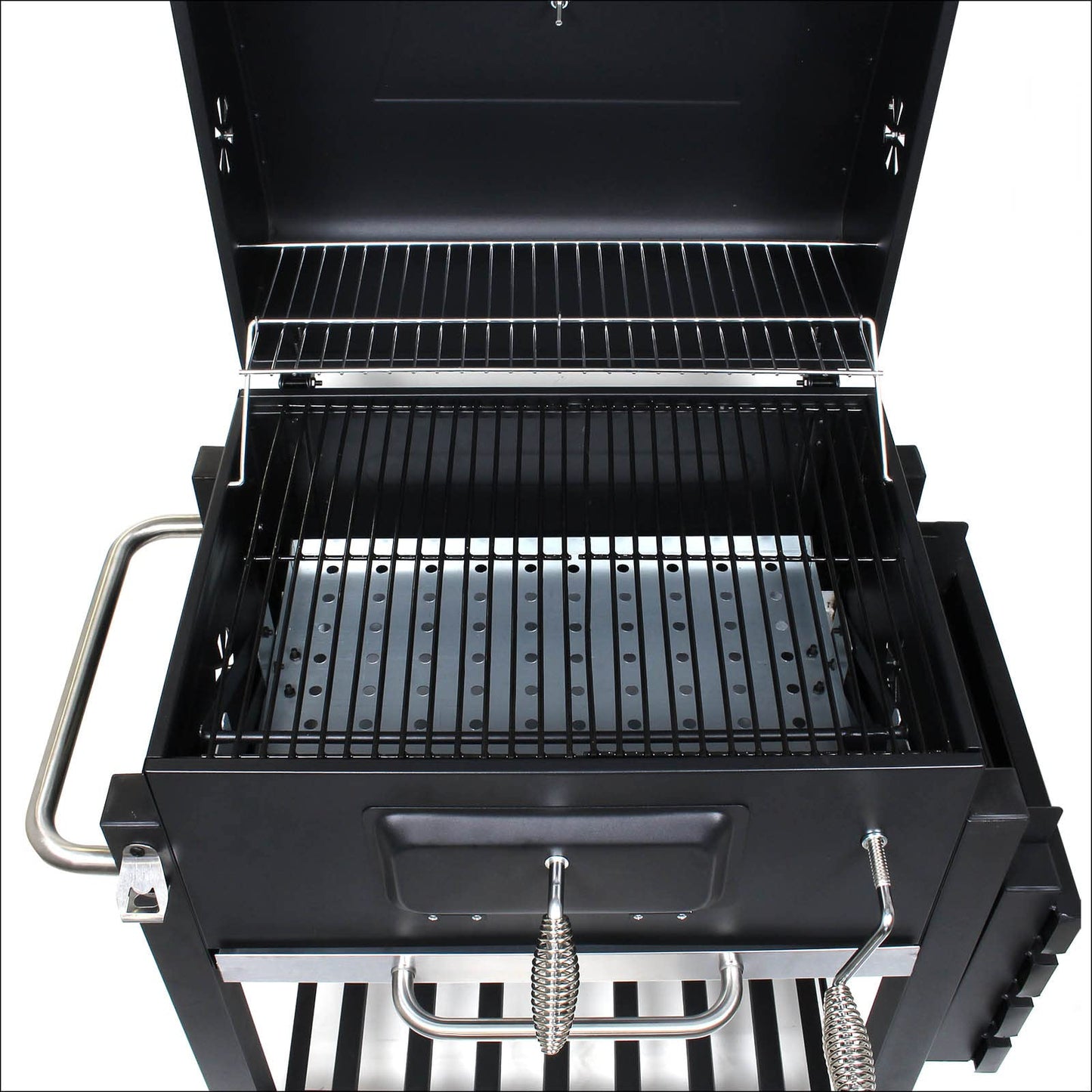 Ivtivfu Juego de Cestas para Parrilla de Acero Inoxidable 304 con Mango de Madera Extraíble, Ideal para Verduras, Mariscos, Camping y Regalo para Hombre o Padre