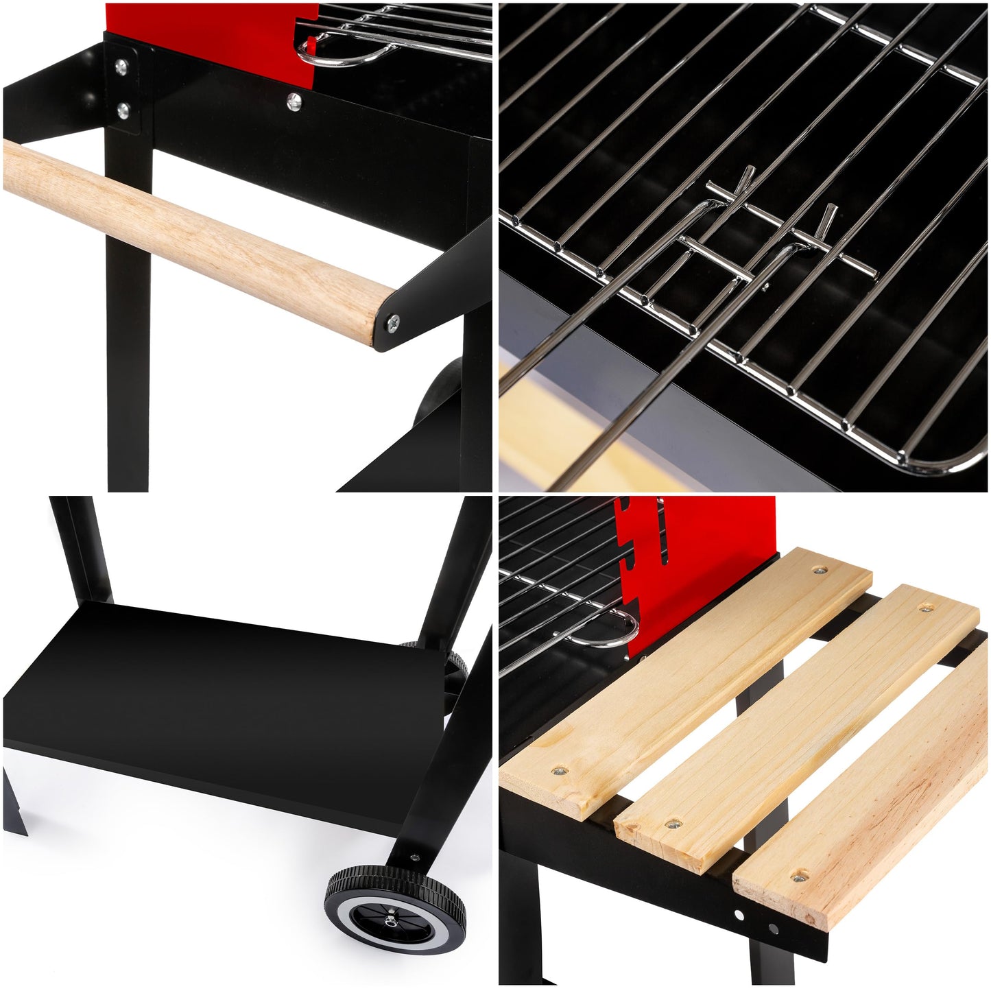 Five-Star Grill&Chill GC0010 Barbacoa de Carbón con Ruedas