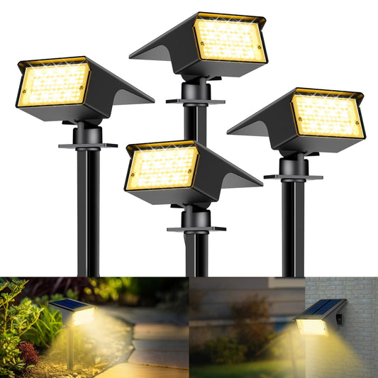 kolpop Luces Solares LED Exterior Jardín [4 Pack]