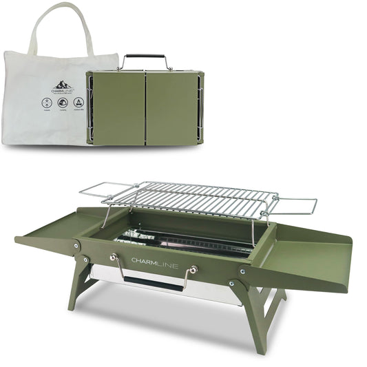 Charmline Barbacoa Portátil de Carbón Plegable 35x23 cm