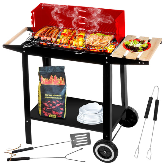 Five-Star Grill&Chill GC0010 Barbacoa de Carbón con Ruedas